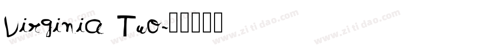 Virginia Two字体转换